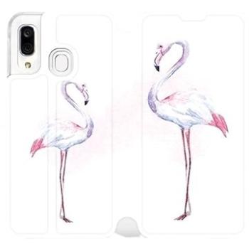 Flipové pouzdro na mobil Samsung Galaxy A40 - M005S Plameňáci (5903226863259)