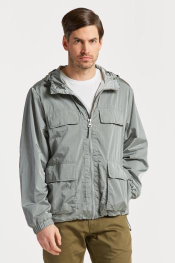 BUNDA GANT 4 POCKET HOODED JACKET LIGHT GREY