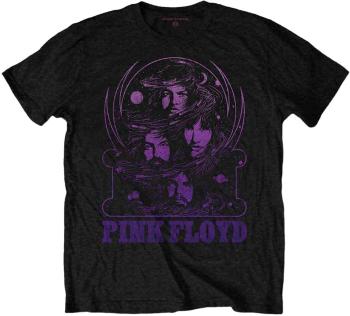 Pink Floyd Tričko Purple Swirl Unisex Black L