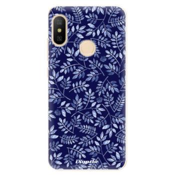 Odolné silikonové pouzdro iSaprio - Blue Leaves 05 - Xiaomi Mi A2 Lite