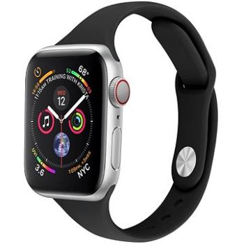 Eternico Essential Thin pro Apple Watch 38mm / 40mm / 41mm solid black velikost M-L (APW-AWETSBL-38)