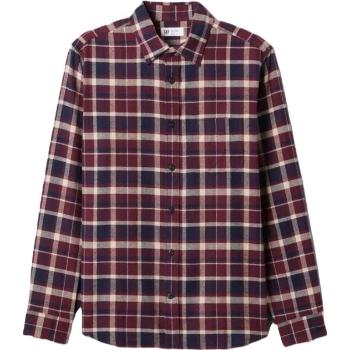 GAP V-LS STANDARD FLANNEL Pánská košile, červená, velikost