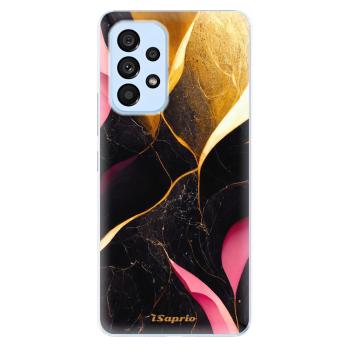 Odolné silikonové pouzdro iSaprio - Gold Pink Marble - Samsung Galaxy A53 5G