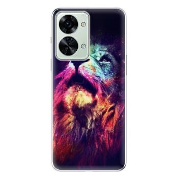 Odolné silikonové pouzdro iSaprio - Lion in Colors - OnePlus Nord 2T 5G