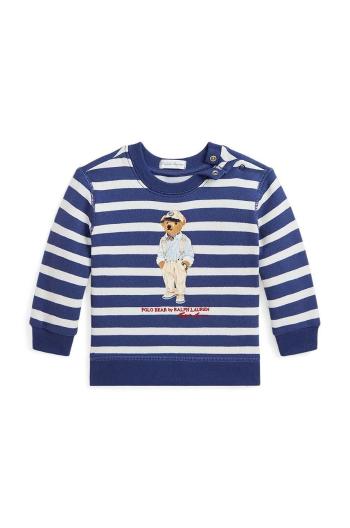 Kojenecká mikina Polo Ralph Lauren tmavomodrá barva, vzorovaná, 320942220001