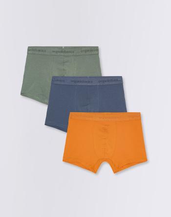 Organic Basics Core Trunks 3-Pack Seaweed / Ocher / Rainy Blue S