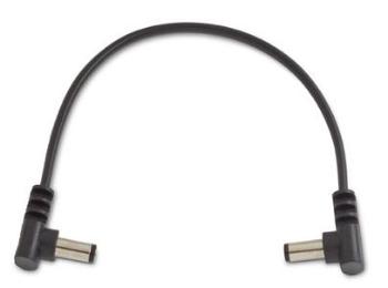 Rockboard Flat Power Cable - Black 15 cm / 5,9 angled/angled