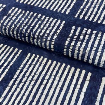 Bavlněná látka BATIK NEW INDIGO design A