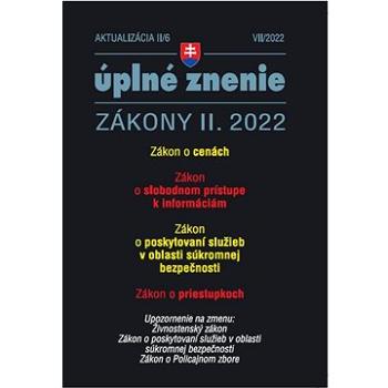 Aktualizácia II/6 2022 – Sloboda informácií, Zákon o cenách (9771335612985)