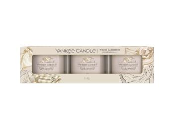 Yankee Candle Sada votivních svíček ve skle Warm Cashmere 3 x 37 g