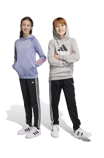 Dětské tepláky adidas černá barva, s aplikací