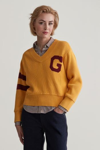 SVETR GANT GANT VARSITY V-NECK FADED SUNSET