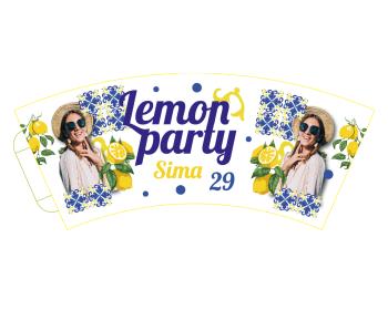 Personal Personalizované papírové kelímky 6 ks - Lemon party