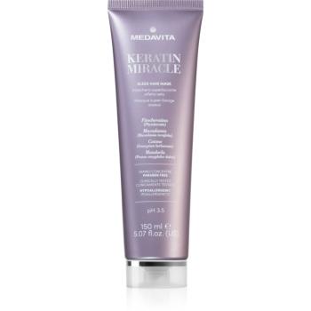 Medavita Keratin Miracle Sleek Hair Mask hydratační vyhlazující maska 150 ml