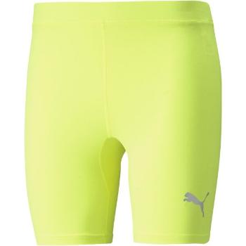 Puma LIGA BASELAYER SHORTS Pánské kraťasy, žlutá, velikost