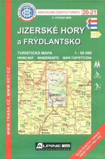 KČT 20-21 Jizerské hory a Frýdlantsko 1:50 000