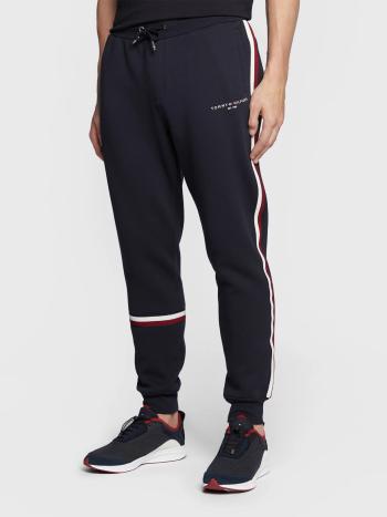 Tommy Hilfiger pánské tmavě modré tepláky Global stripe - XL (DW5)