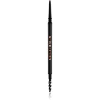 Makeup Revolution Precise Brow Pencil precizní tužka na obočí s kartáčkem odstín Medium Brown 0.05 g