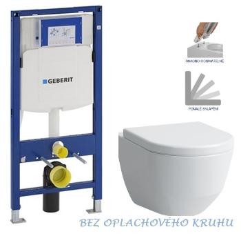 GEBERIT Duofix bez tlačítka + WC LAUFEN PRO RIMLESS + SEDÁTKO 111.300.00.5 LP1