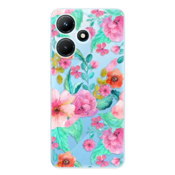 Odolné silikonové pouzdro iSaprio - Flower Pattern 01 - Infinix Hot 30i