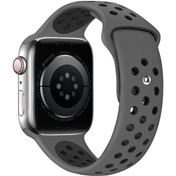 Eternico Sporty pro Apple Watch 42mm / 44mm / 45mm / Ultra 49mm Deep Black and Gray (AET-AWSP-BlGr-42)