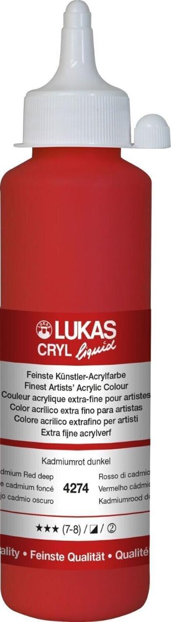 Lukas Cryl Liquid Akrylová barva Cadmium Red Deep 250 ml 1 ks
