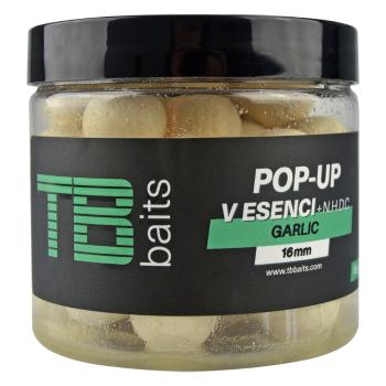 Tb baits plovoucí boilie pop-up white garlic + nhdc 65 g-16 mm