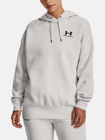 Under Armour Essential Flc OS Hoodie Mikina Šedá