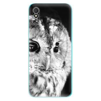 Odolné silikonové pouzdro iSaprio - BW Owl - Xiaomi Redmi 9A