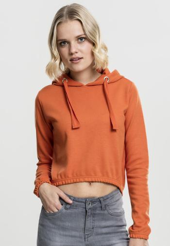 Urban Classics Ladies Interlock Short Hoody rust orange - S