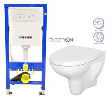 GEBERIT DuofixBasic bez tlačítka + WC CERSANIT ARTECO CLEANON + SEDÁTKO 458.103.00.1 X AT1