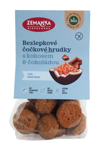 Zemanka BIO Bezlepkové čokoládové hrudky čočka s kokosem 100 g