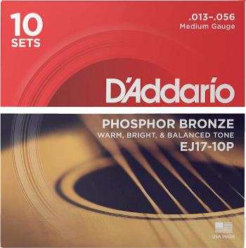 D'Addario EJ17-10P Struny pro akustickou kytaru