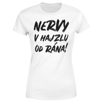 Tričko Nervy v… (Velikost: L, Typ: pro ženy, Barva trička: Bílá)