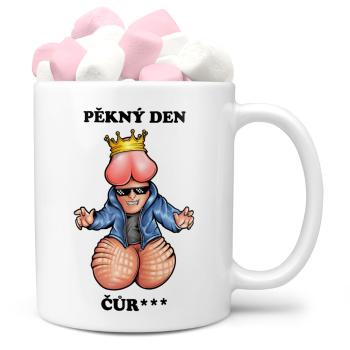 Hrnek Pěkný den, č***** (Náplň hrníčku: Marshmallow)