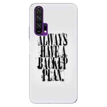 Odolné silikonové pouzdro iSaprio - Backup Plan - Honor 20 Pro