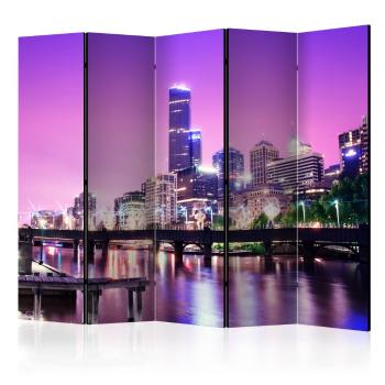 Paraván Purple Melbourne Dekorhome 225x172 cm (5-dílný)