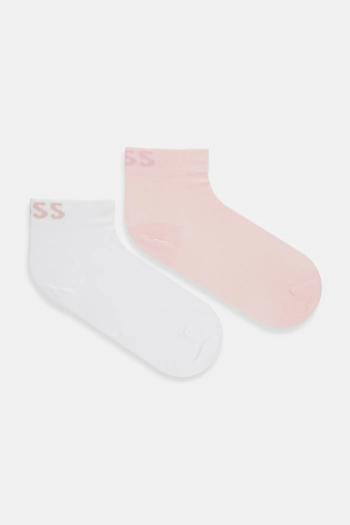 Ponožky BOSS 2-pak biela farba