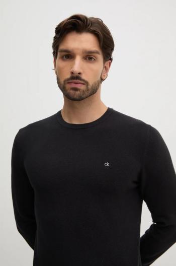 Svetr Calvin Klein pánský, černá barva, lehký, K10K113410