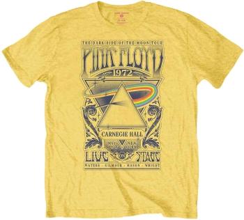 Pink Floyd Tričko Carnegie Hall Poster Unisex Yellow 2XL