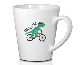 Hrnek Latte 325ml Ride or die dinosaur