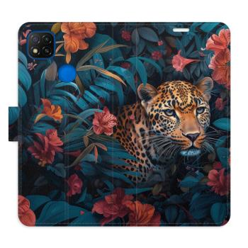 Flipové pouzdro iSaprio - Flower Jaguar 02 - Xiaomi Redmi 9C