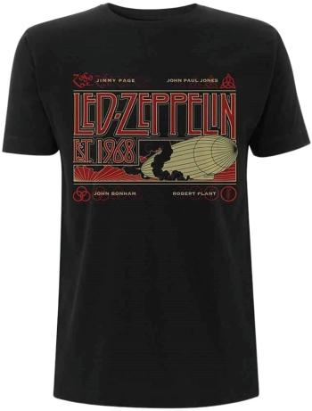 Led Zeppelin Tričko Zeppelin & Smoke Unisex Black L