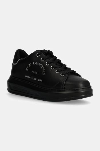 Kožené sneakers boty Karl Lagerfeld KAPRI černá barva, KL62538F