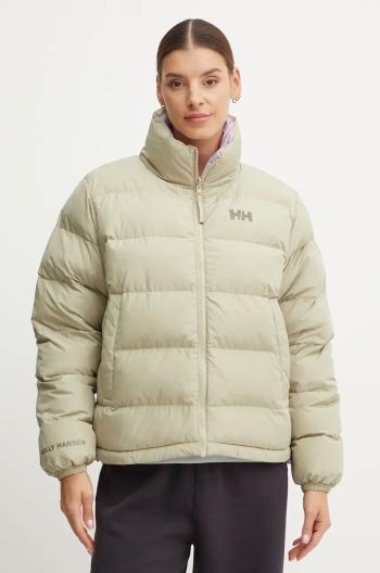 Oboustranná bunda Helly Hansen dámská, zelená barva, zimní, oversize