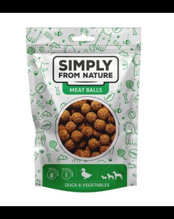 SIMPLY FROM NATURE Meat Balls Recompense caini,cu carne de rata si legume 80 g