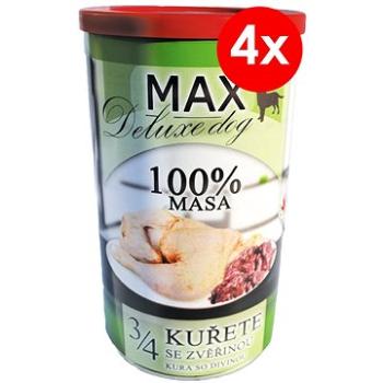 MAX deluxe 3/4 kuřete se zvěřinou 1200 g, 4 ks (8594025084371)