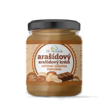 Dr.Natural Arašídový krém s mléčnou čokoládou, 500 g