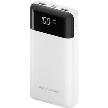 AlzaPower Parade 30000mAh Power Delivery (60W) bílá (APW-PBPA30PD60W)