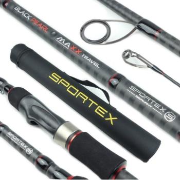 Sportex prut black pearl maxx travel saltwater 4-díl 2,2 m 25-84 g